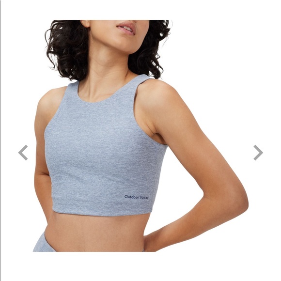 Outdoor Voices Venus Crop Top - Lake - Picture 1 of 6